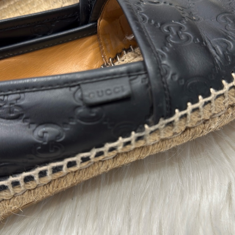 GUCCI Micro Guccissima Leather Espadrilles - Picture 10 of 16